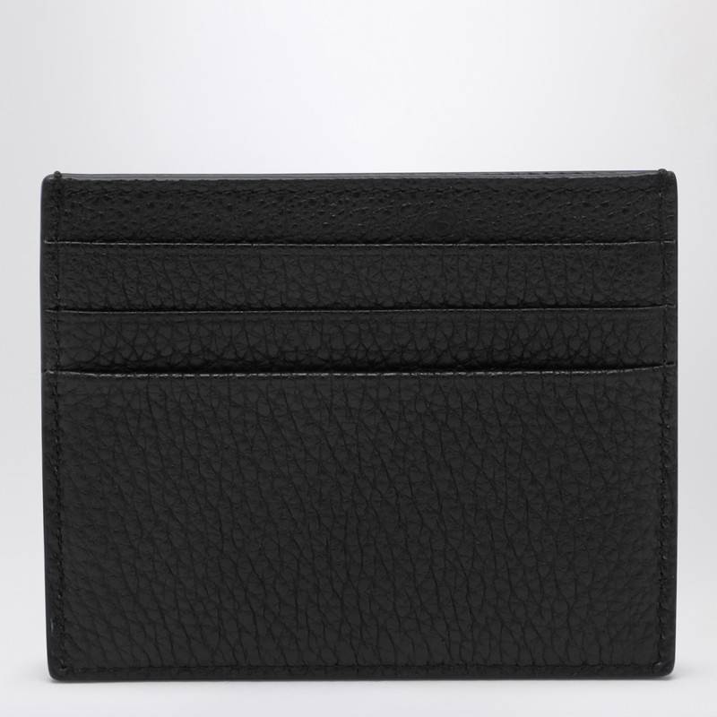 Prada Black leather card holder with logo triangle 2MC0252E54Q_PRADA-F0002