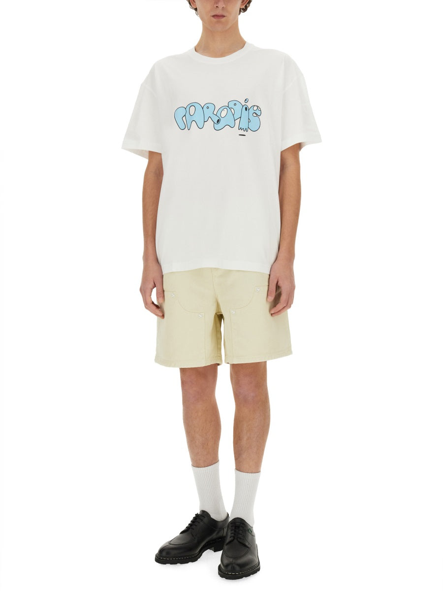 3.PARADIS X EDGAR PLANS T-SHIRT SS2491WHITE