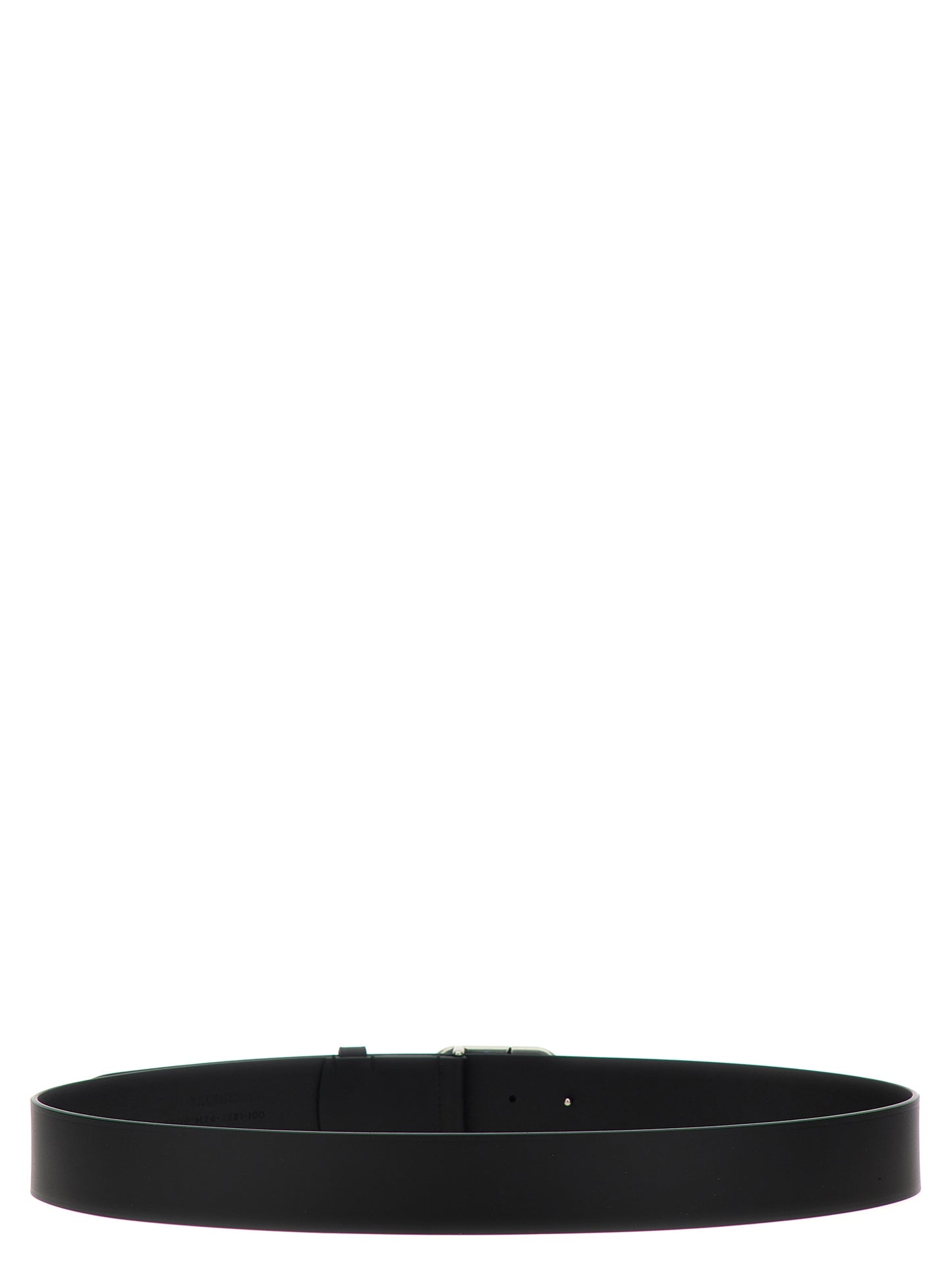 Balenciaga Black leather BB belt 6741811CH0B1000