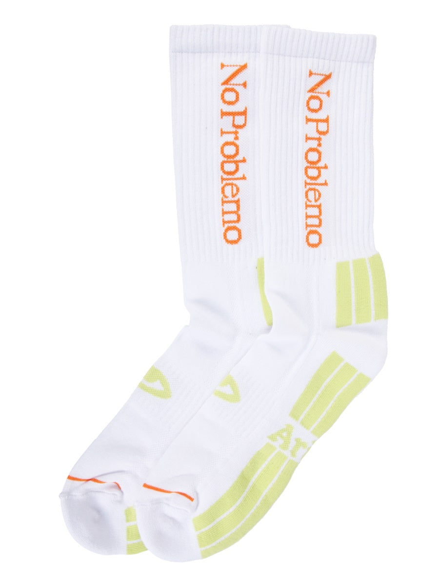 ARIES "NO PROBLEM" SOCKS SSAR00043WHT