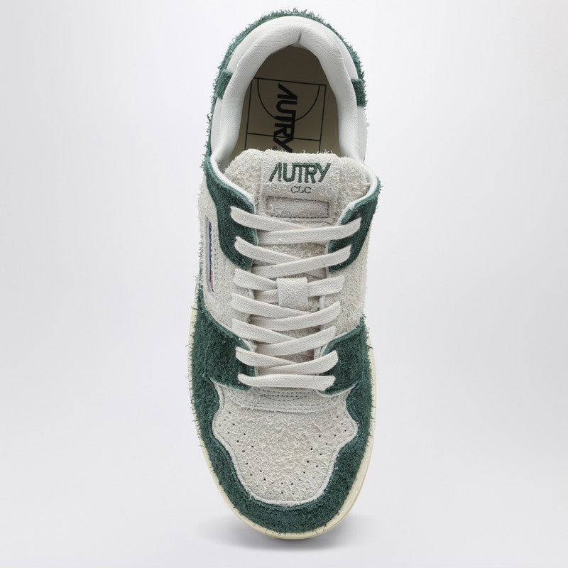 AUTRY White/bottle green suede and mesh CLC sneakers ROLMSH05P_AUTRY-SH05