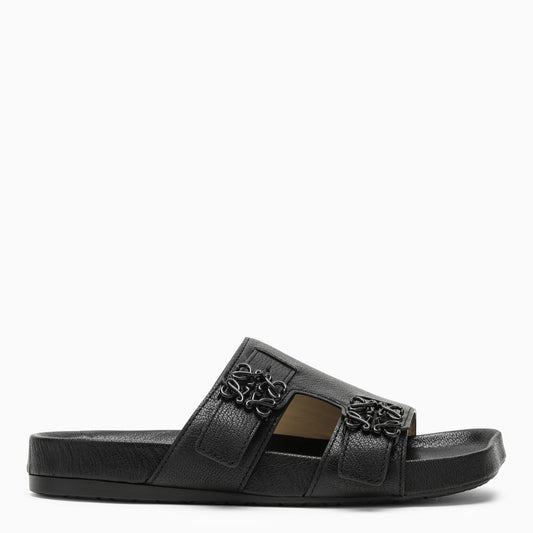 LOEWE Black leather slide L815465X95LEO_LOEW-1100