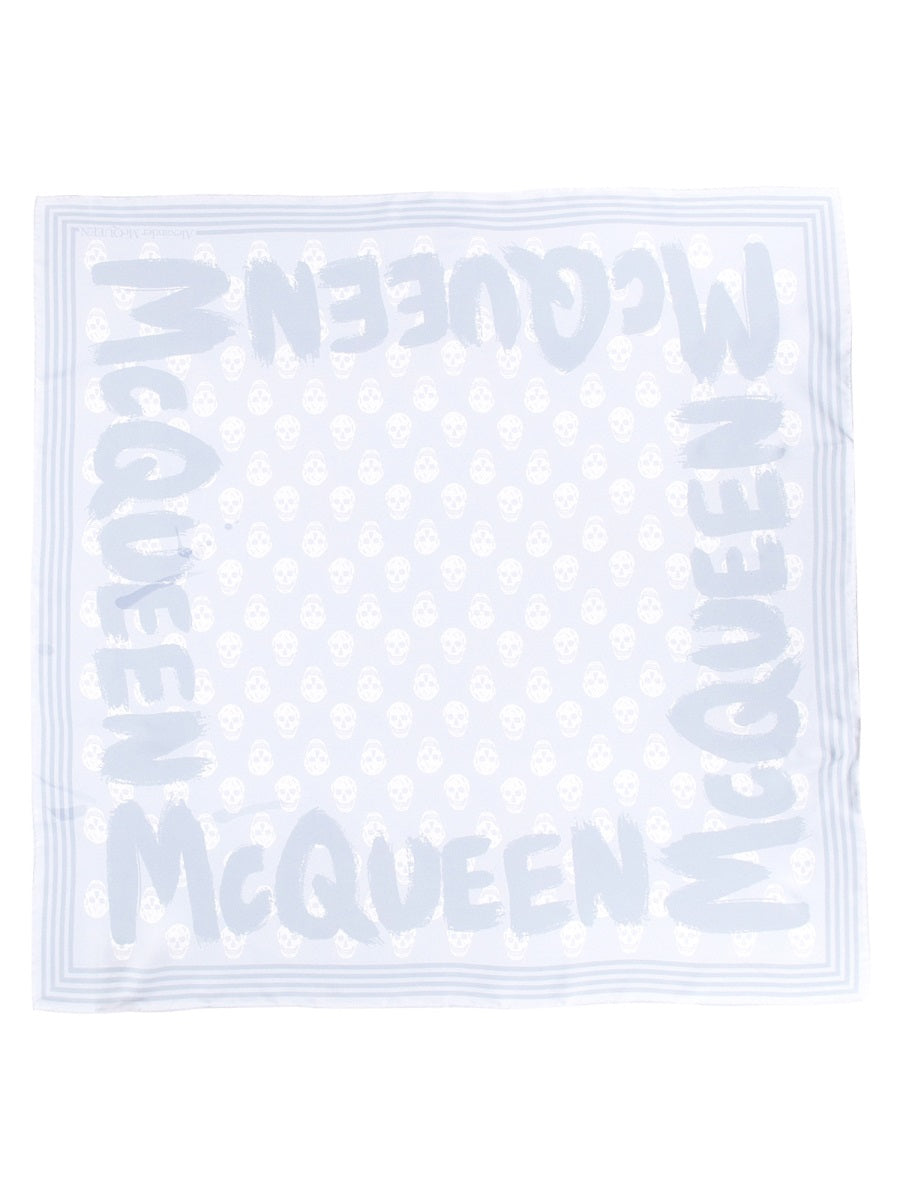 Alexander McQUEEN GRAFFITI BIKER SCARF 6611203001Q4969