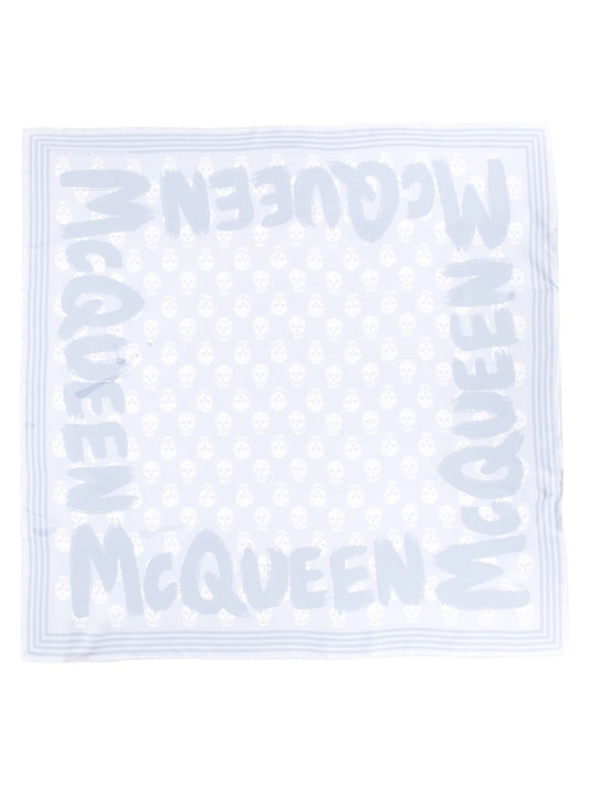 Alexander McQUEEN GRAFFITI BIKER SCARF 6611203001Q4969