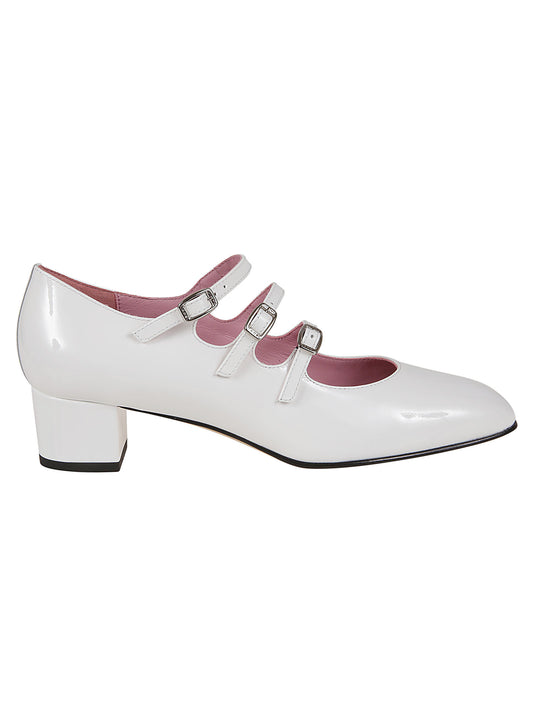 CAREL PARIS フラットシューズ 001808WHITE 001808KINAWHITE