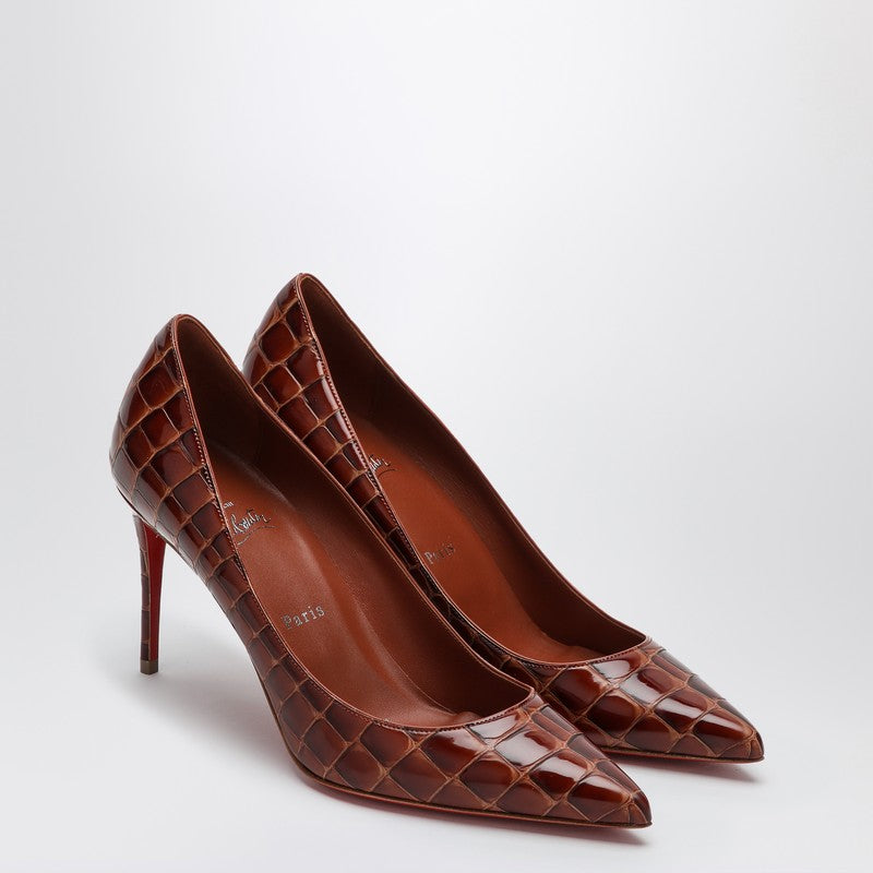 Christian Louboutin Kate pumps Acajou Alligator embossed calf leather 3240256LEP_LOUBO-7019