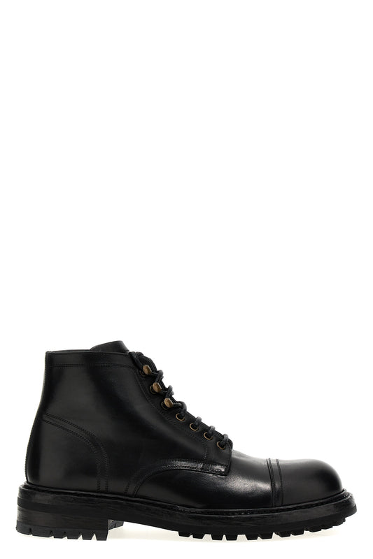 Dolce & Gabbana LEATHER ANKLE BOOTS A60316AO01880999