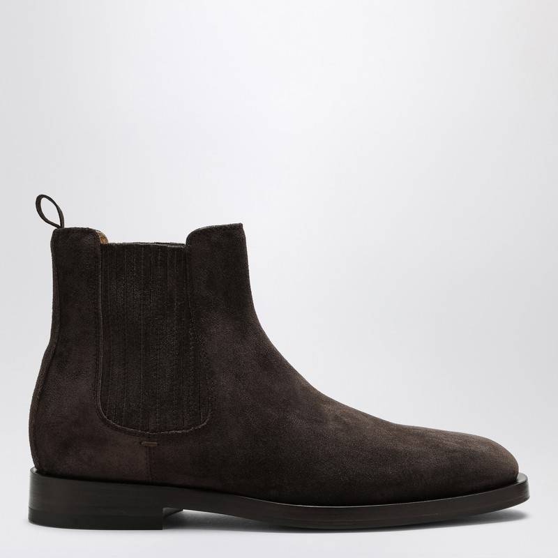 Brunello Cucinelli Dark brown suede Chelsea Boot MZUPEAV715LEP_CUCIN-C7284