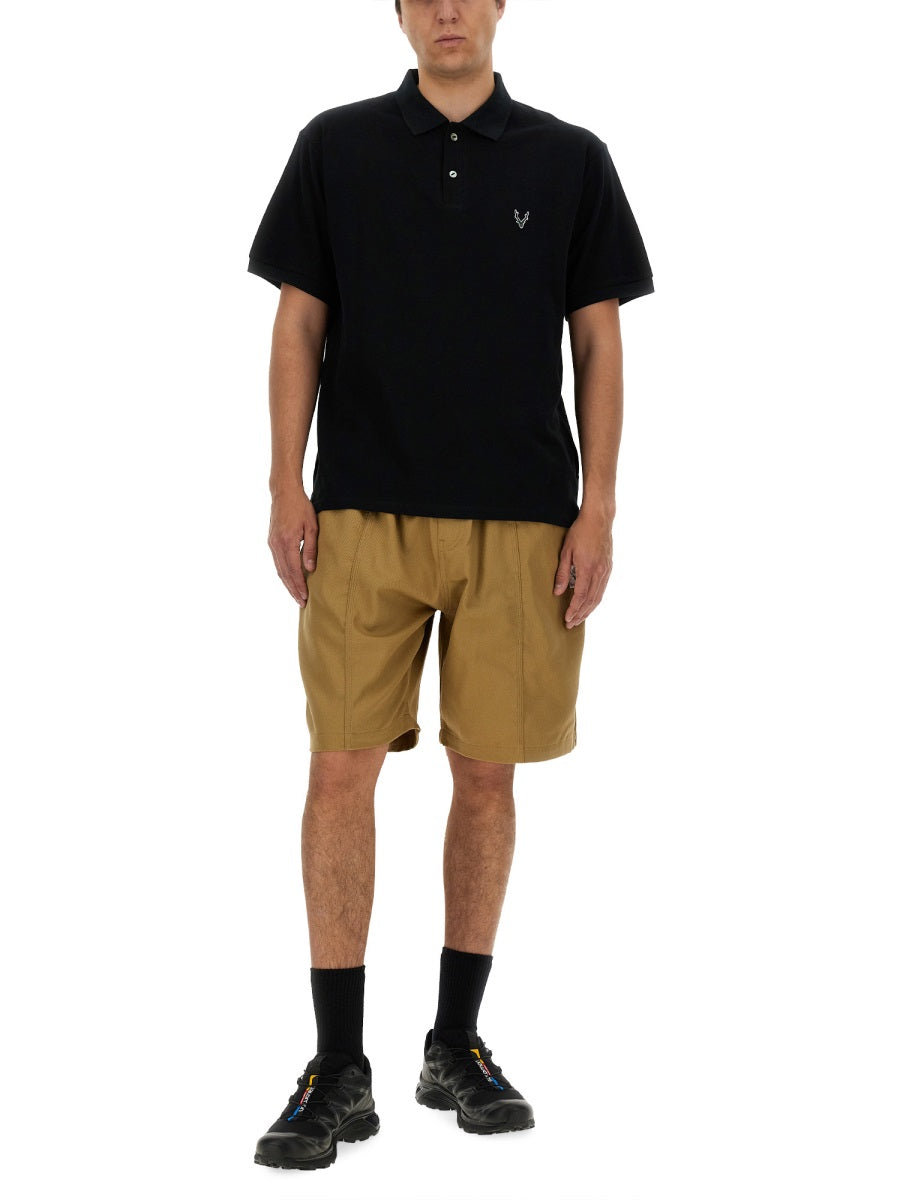 South2 West8 COTTON POLO OT614E-BLACK