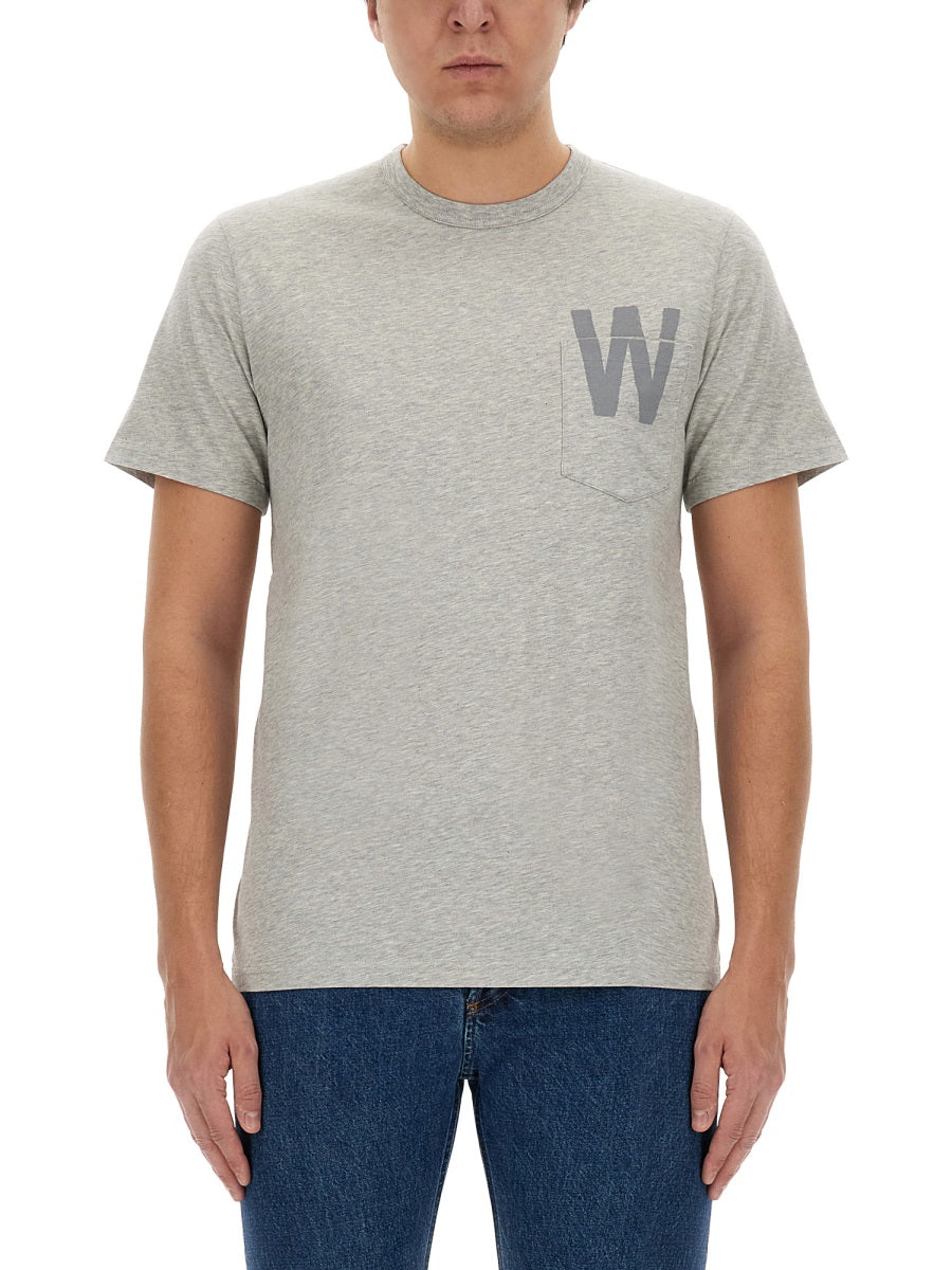 WOOLRICH T-SHIRT WITH LOGO CFWOTE0122MRUT2926103