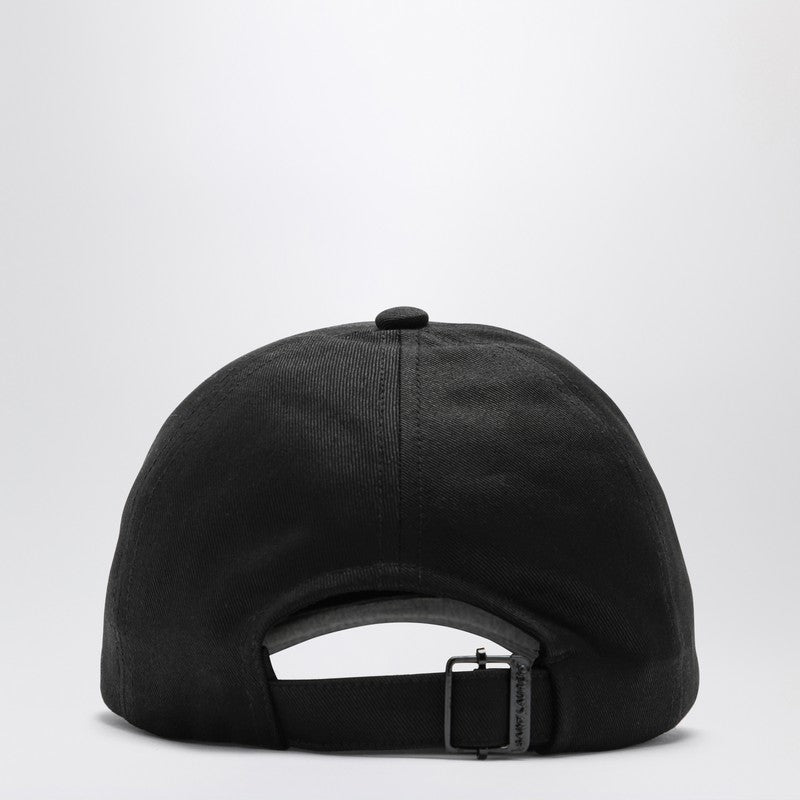 Saint Laurent Black baseball cap with logo 778063-3YP19O_YSL-1000