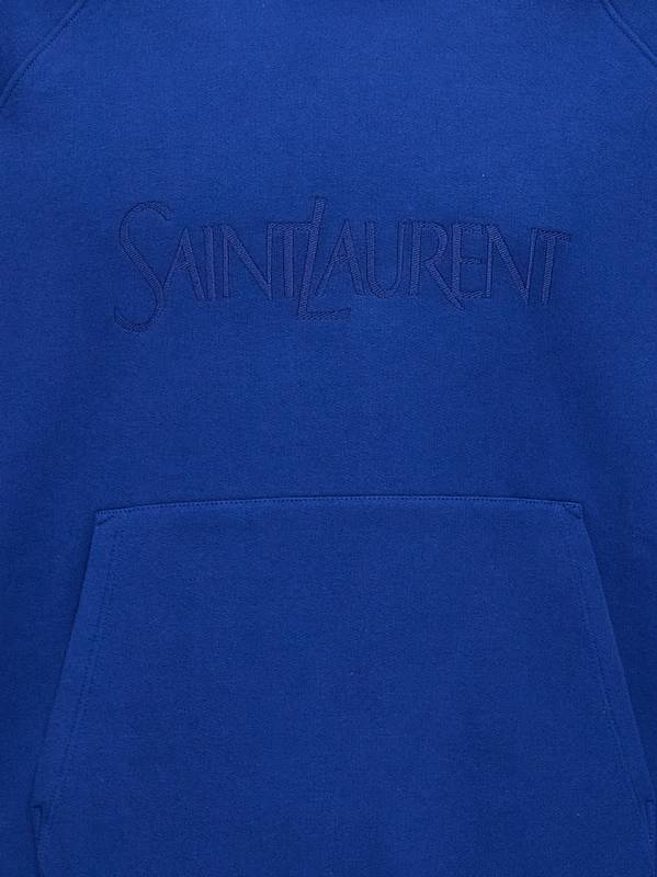 Saint Laurent LOGO EMBROIDERY HOODIE 732313Y37CG4000