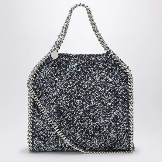 Stella McCartney Falabella mini Bouclé blue mélange bag 371223WP0446P_STELL-4101