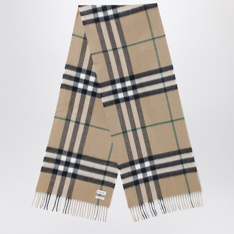 Burberry Beige cashmere check scarf 8091006U110106P_BURBE-C1167