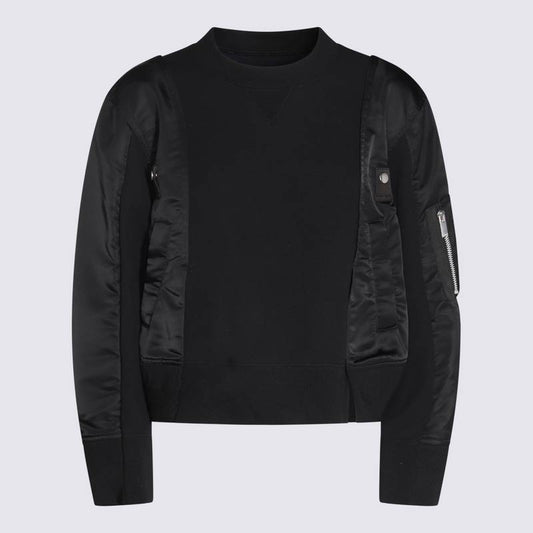 sacai Sweaters Black 2407452001