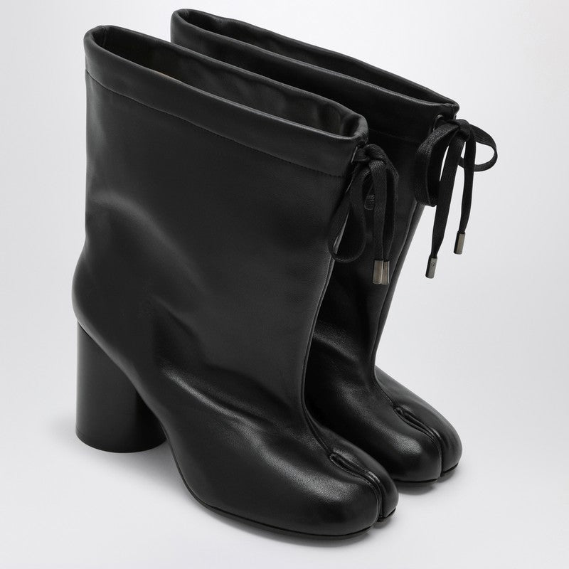 Maison Margiela Black Tabi boot with drawstring S58WU0416P7122P_MARGI-T8013