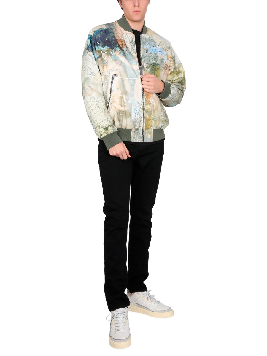 Balmain REVERSIBLE BOMBER JACKET AH0TF355CD83AAA