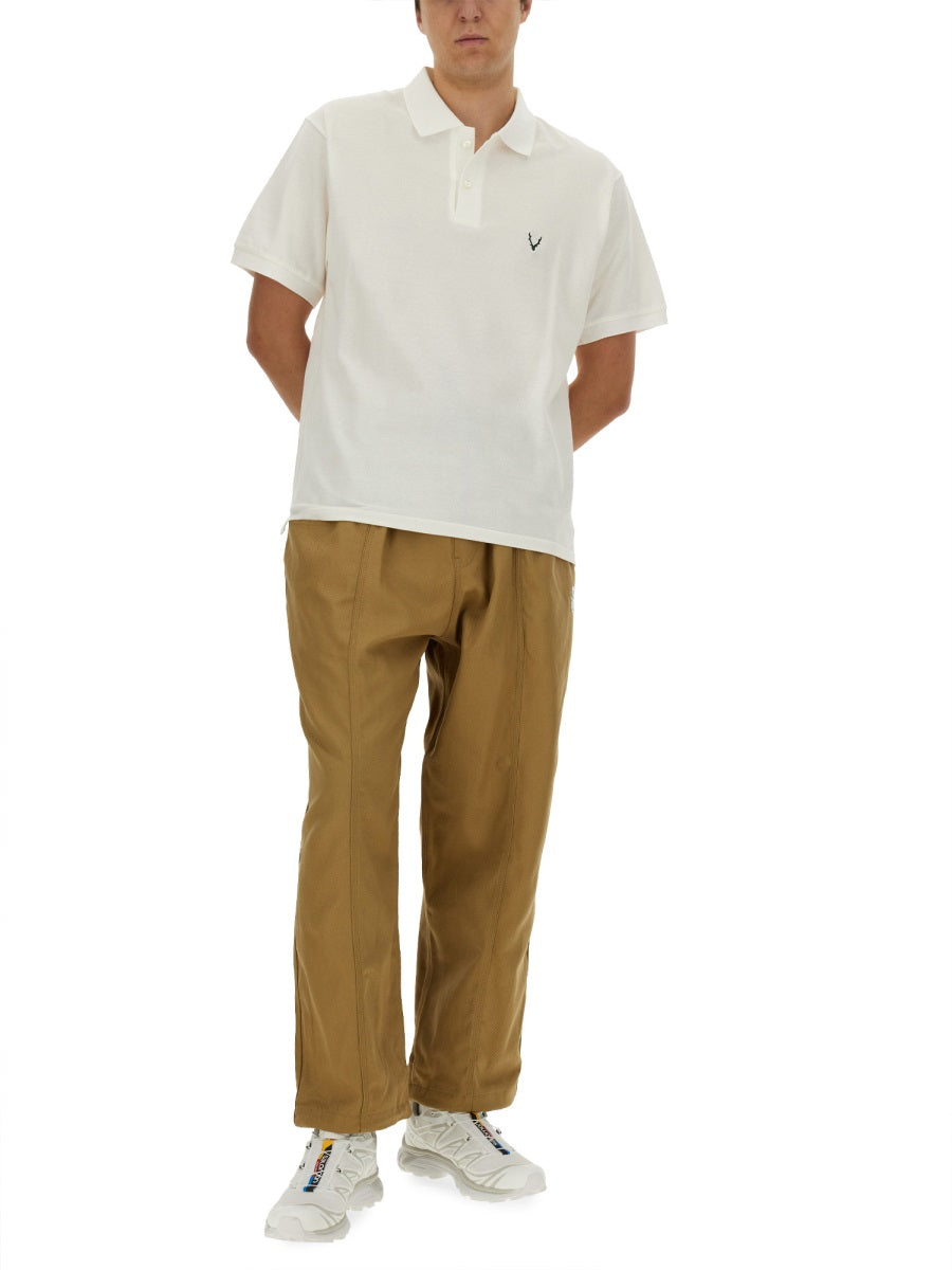 South2 West8 COTTON POLO OT614A-WHITE