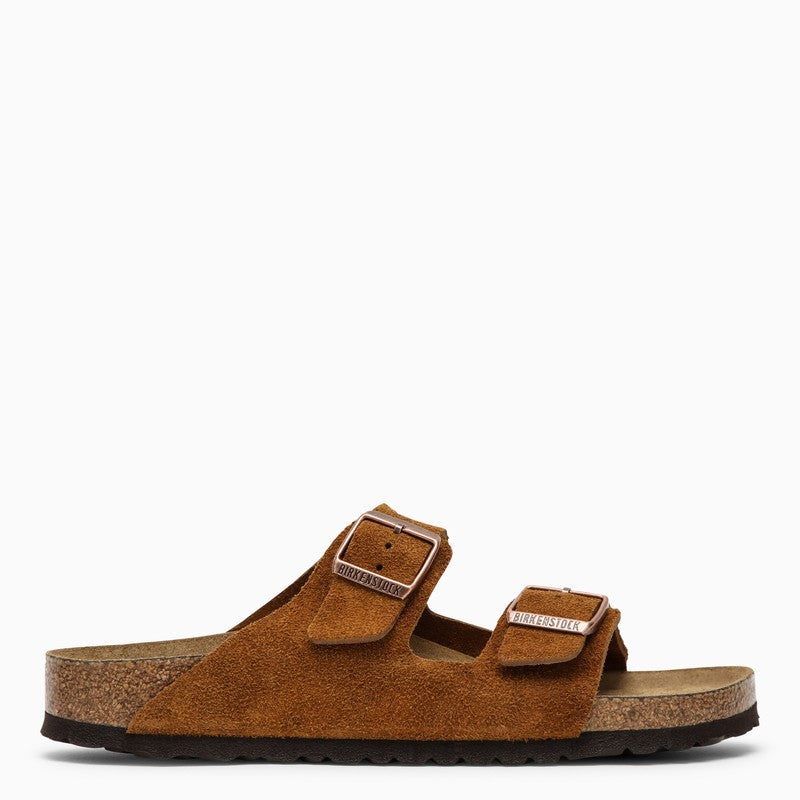 BIRKENSTOCK Mink suede Arizona slide 1009527USUEO_BIRKE-MI