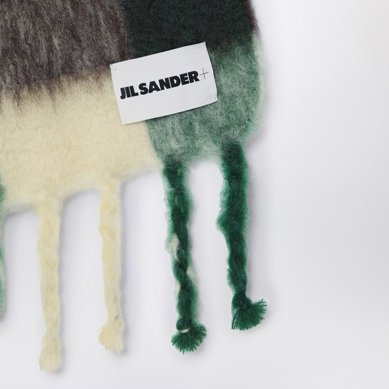 Jil Sander Yellow/brown/green mohair blend scarf J47TE0118J40041P_JILSA-745