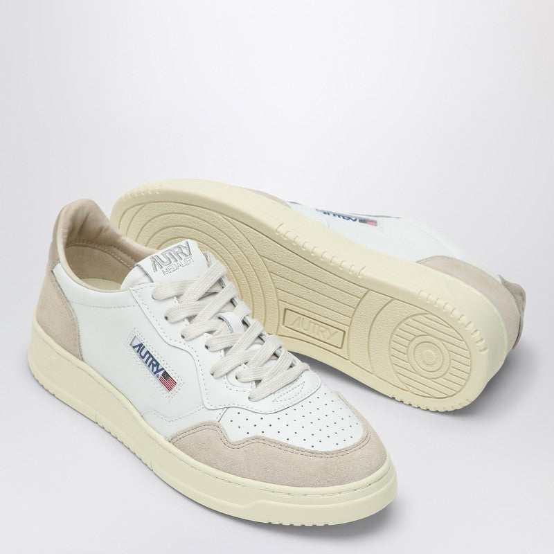 AUTRY Medalist sneakers in white/beige leather AULWLS58P_AUTRY-LS58