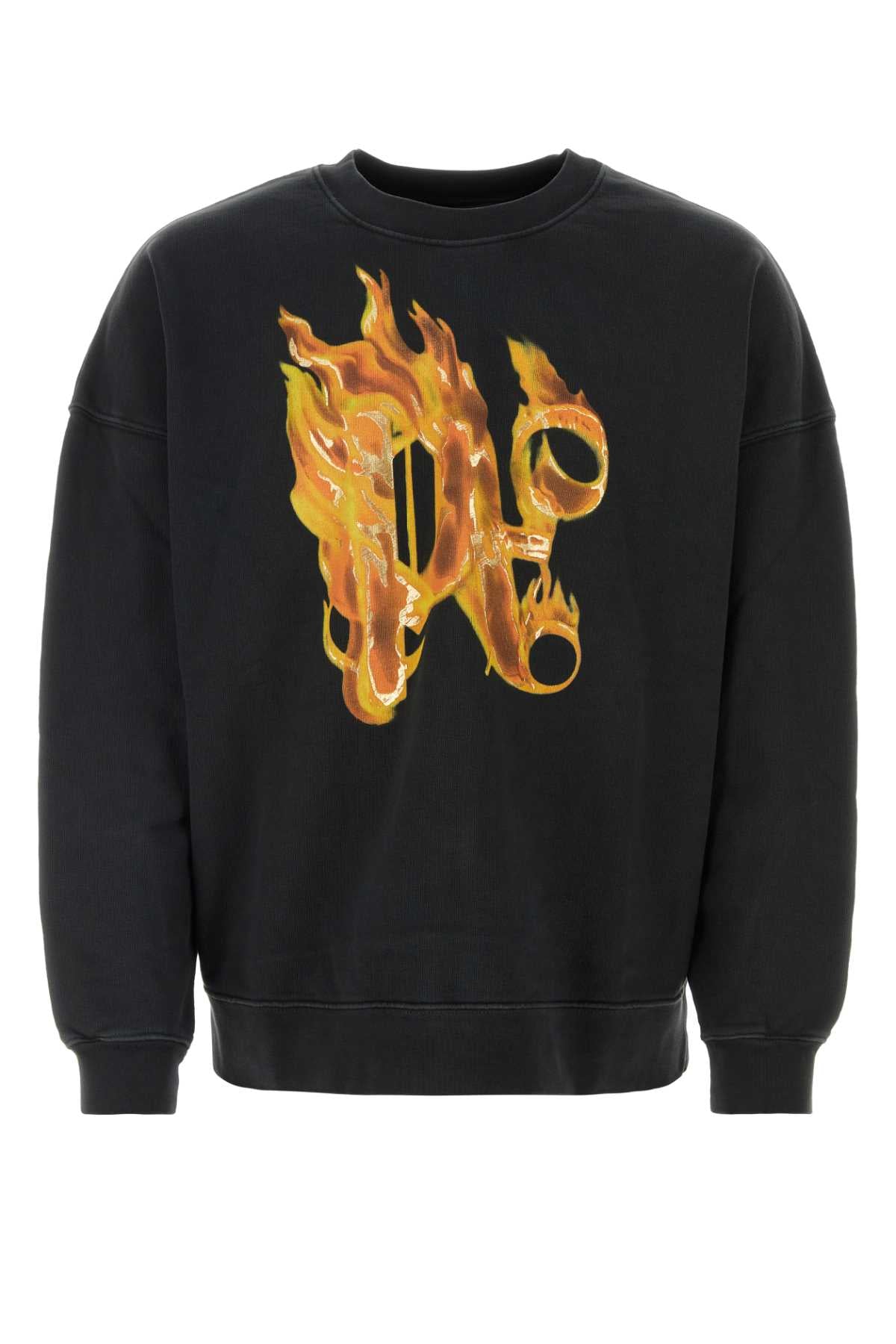 Palm Angels "BURNING MONOGRAM" PRINT SWEATSHIRT PMBA074R24FLE0041076