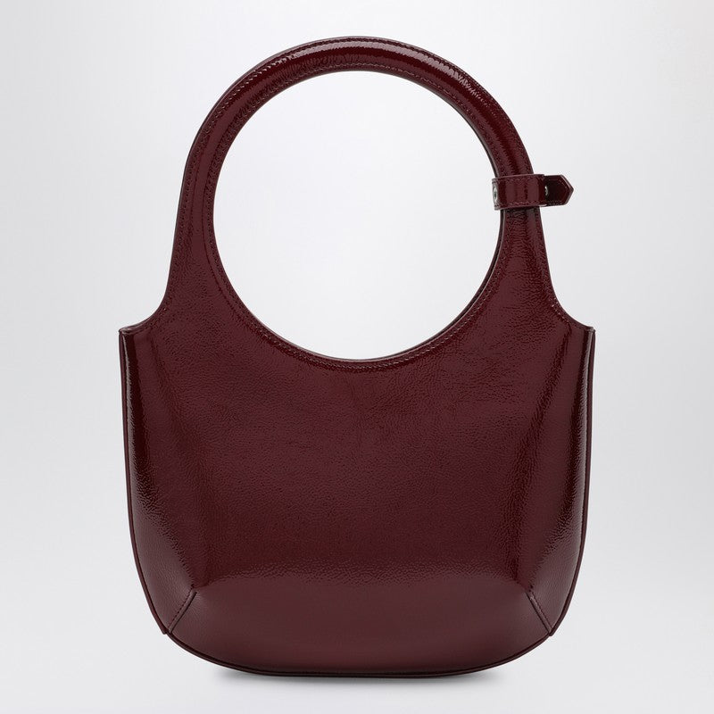 Courrèges Holy Naplak leather bag burgundy 424GSA102CR0043P_COURR-4031