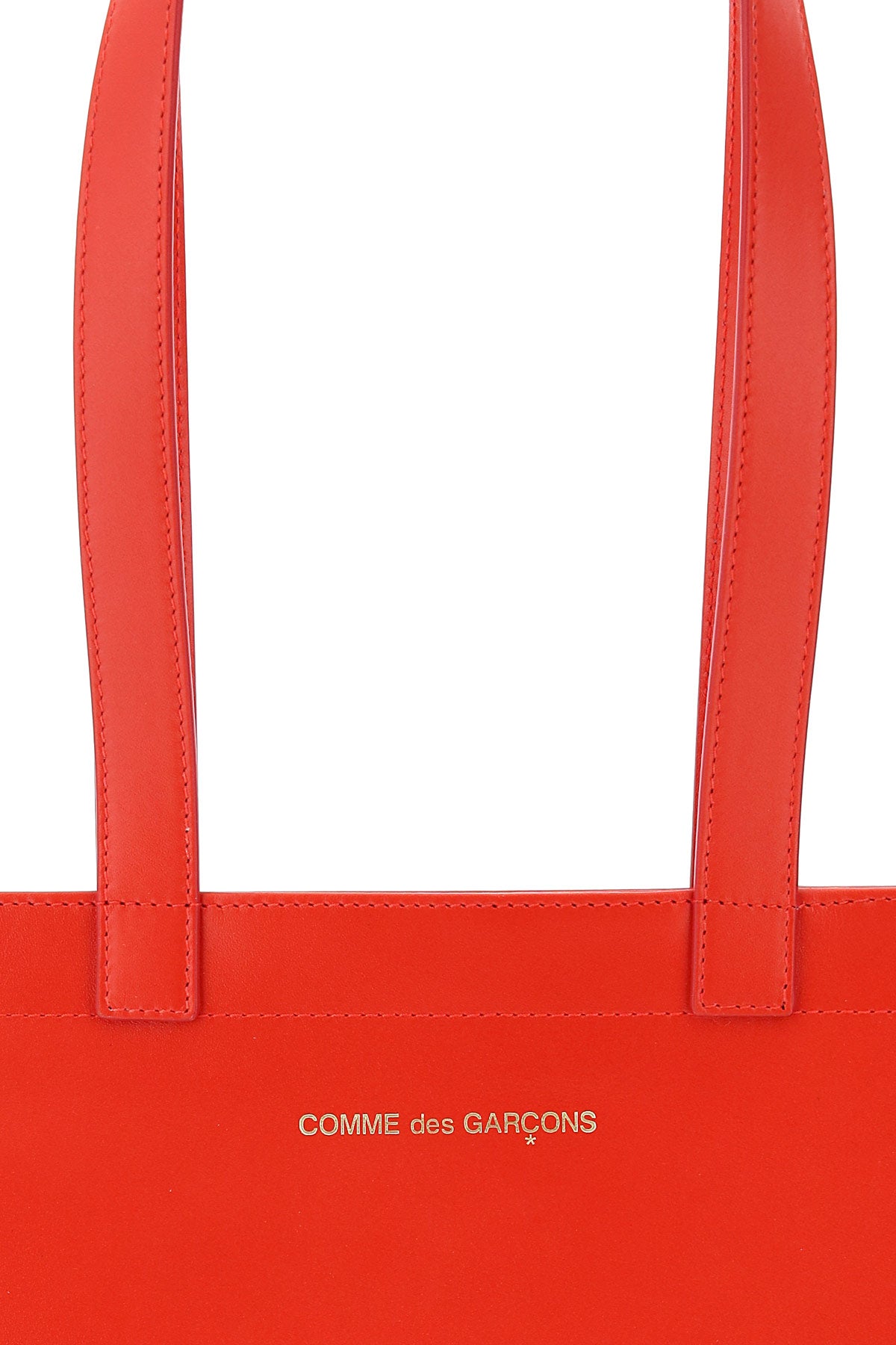 Comme Des Garçons leather tote bag with logo SA9001HLRED