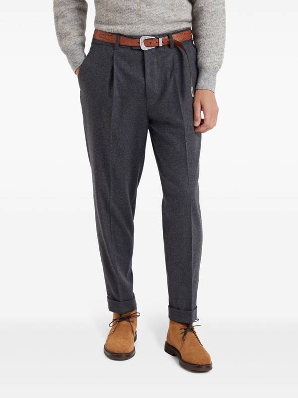 Brunello Cucinelli Trousers Grey MY449L00HC003（パンツ） | ブルネロ・クチネリのファッション通販 -  Stok