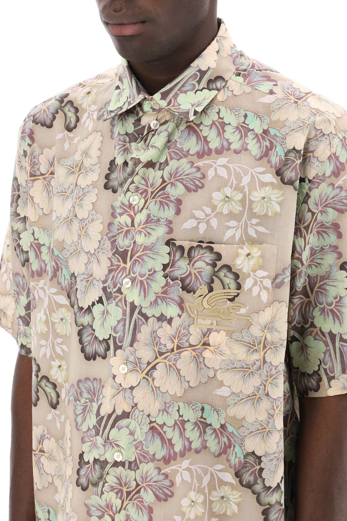 ETRO short-sleeved floral shirt MRIC001699SA536X0820