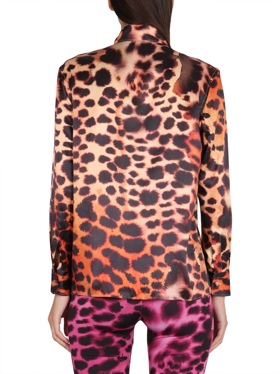 roberto cavalli ANIMAL PRINT SHIRT QKT704SZF4905558