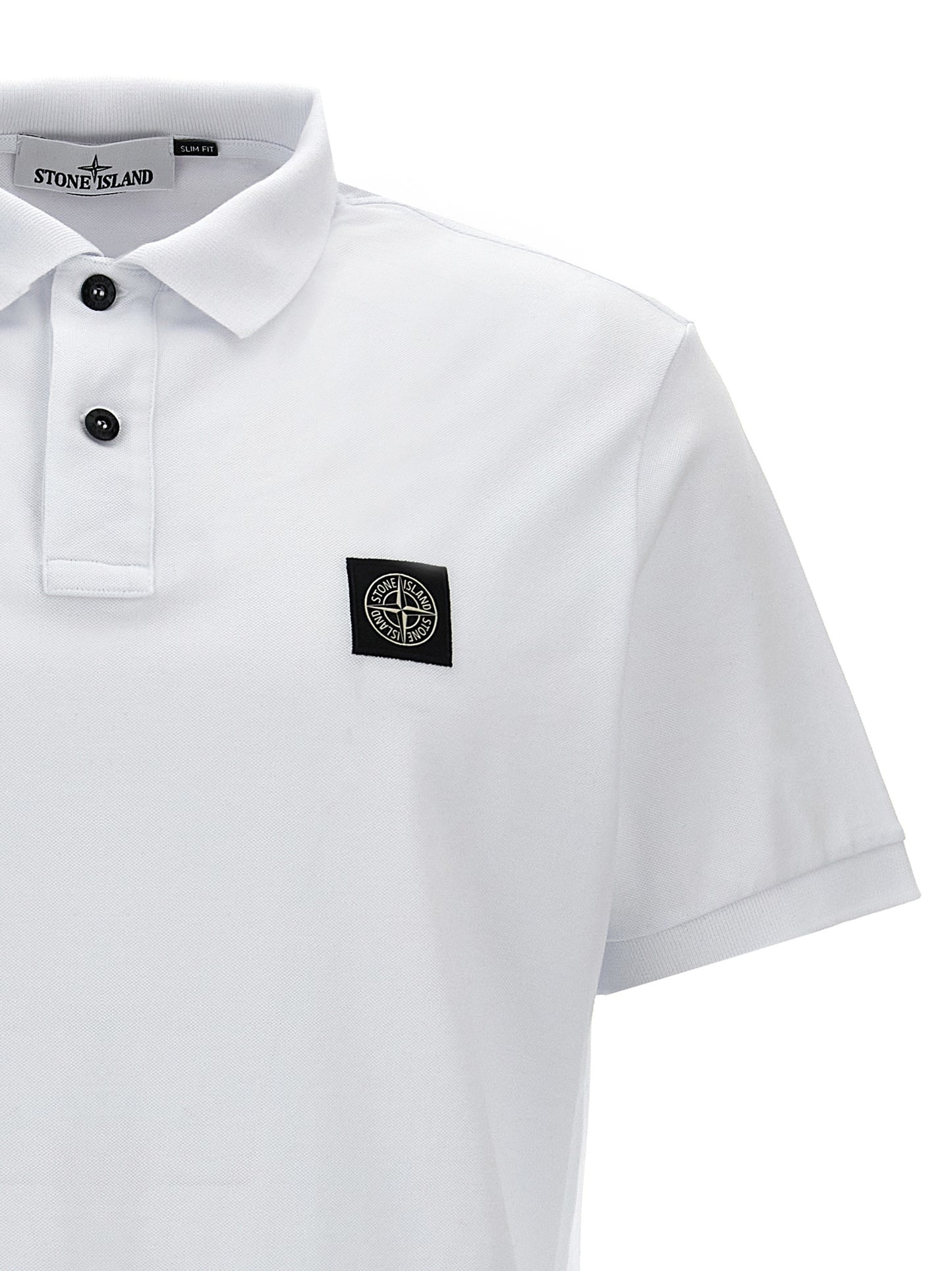 STONE ISLAND LOGO PATCH POLO SHIRT 81152SC17A0001