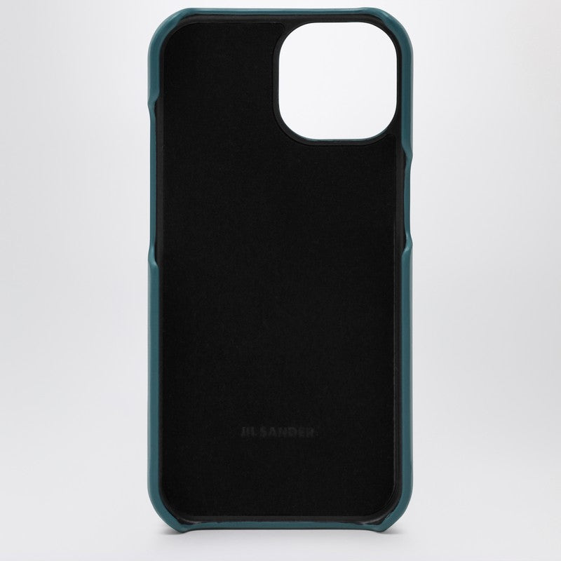 Jil Sander Lagoon-coloured iPhone 15 Pro cover with logo J07VL0030P6986P_JILSA-431