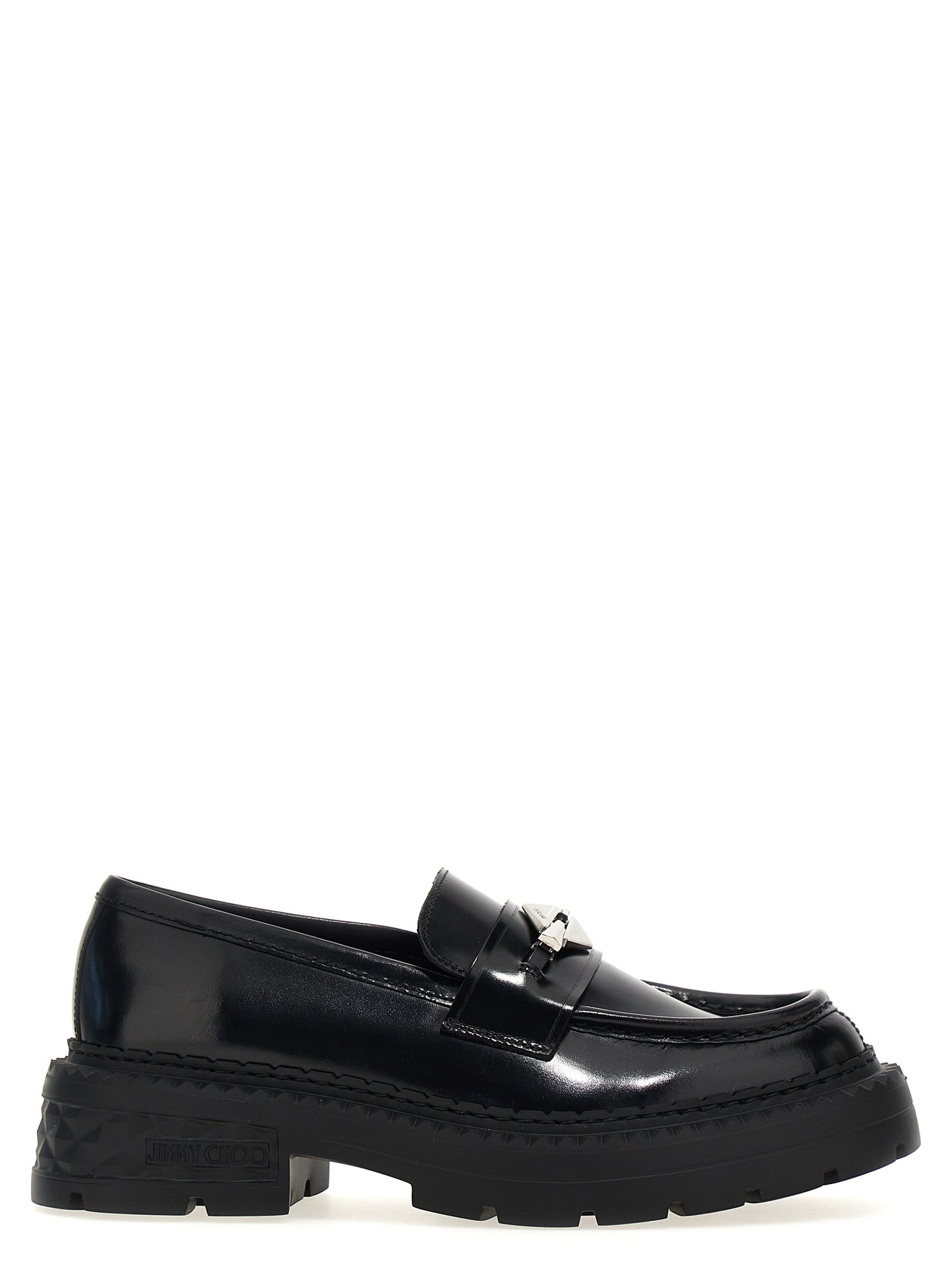 JIMMY CHOO 'MARLOW DIAMOND' LOAFERS MARLOWDIAMONDFHKBBLACK