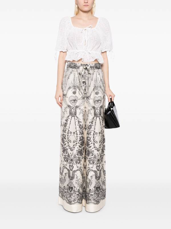 ZIMMERMANN Trousers White 2332PR251IVOLOCK