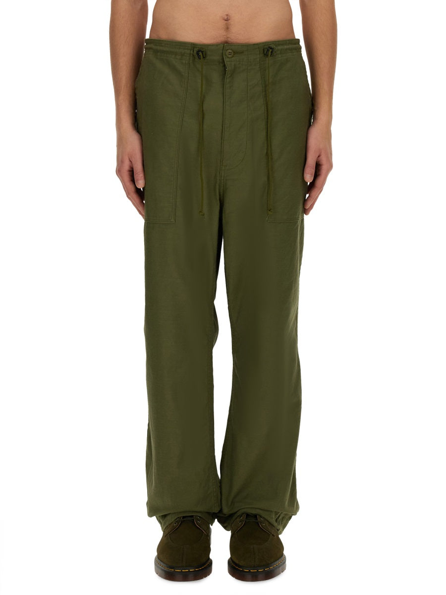 Needles PANTS WITH ELASTIC OT181B-OLIVE