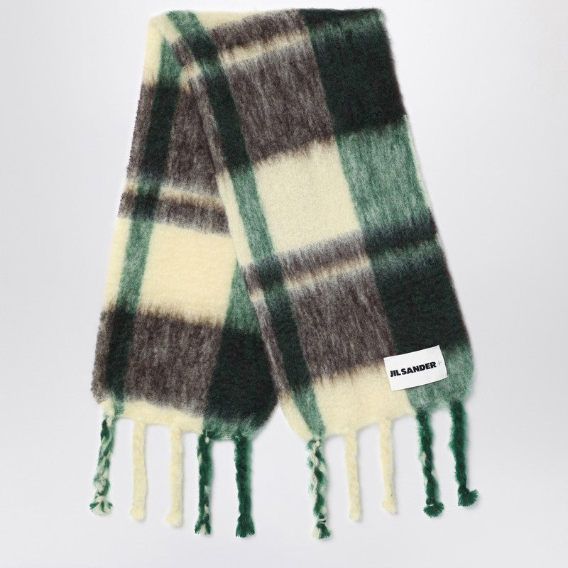 Jil Sander Yellow/brown/green mohair blend scarf J40TE0124J40041P_JILSA-745