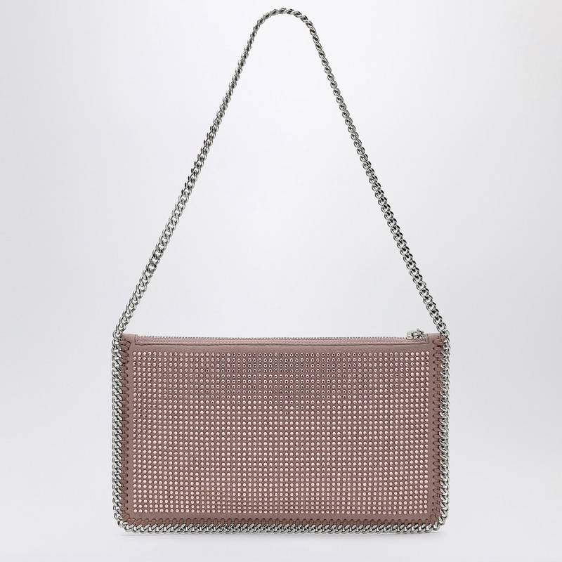 Stella McCartney Dusty pink wallet bag with chain and strass 7P0076WP0496Q_STELL-5762