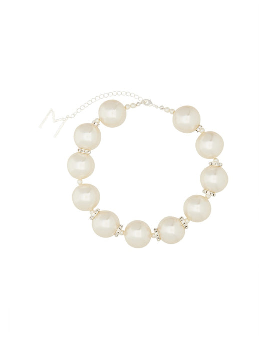 MAGDA BUTRYM OVERSIZED PEARL NECKLACE 722424WHITE