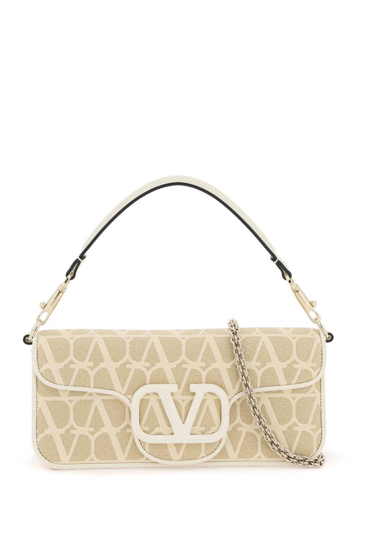 Valentino Garavani "locò iconographer shoulder bag in rafia 4W2B0L96IVWYT3