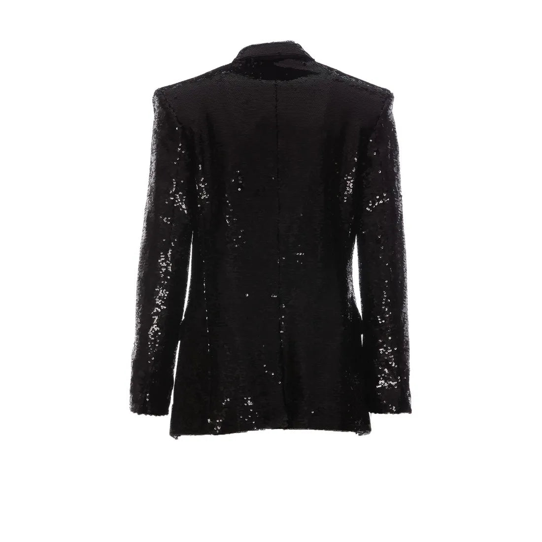 SEQUINED 6 BUTTONS JACKET WITH SATIN COLLAR SG045MD09EJI